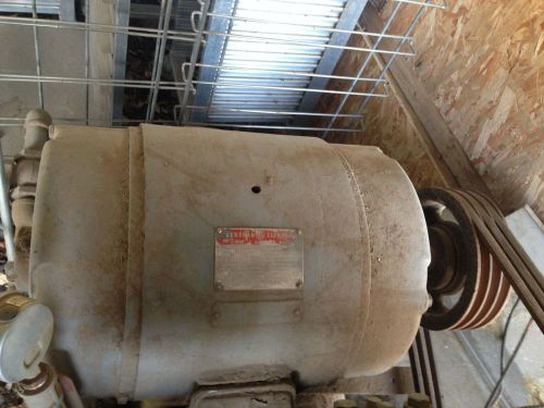 Used General Electric 20 hp electric motor 3 phase 208/480 1760 RPM Type K