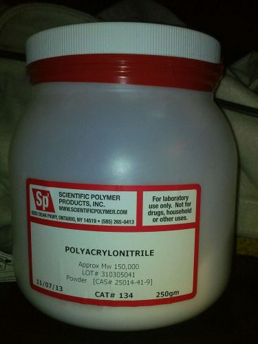 Lot of 2 Polyacrylonitrile approximate Mw 150,000  500gm  Scientific Polymer