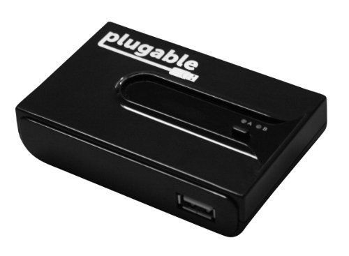 Plugable usb 2.0 switch for one-button swapping device/hub between two computers for sale