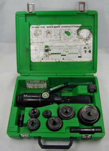 Greenlee 7804SB Quick Draw Hydraulic Punch Driver w 6 Punches  3/4  - 2&#034; Conduit