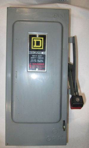 Square d disconnect hu361 30a 600v 3p nonfusible safety switch for sale