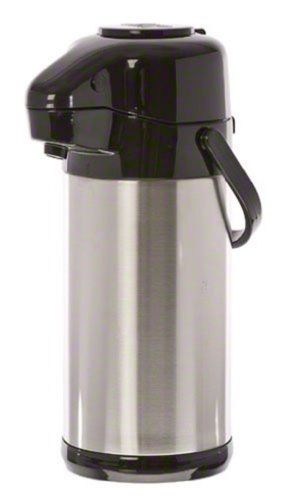 Update International NVSP-30BK Sup-R-Air Stainless Steel Air Pot with Black P...
