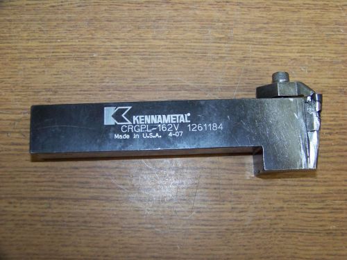 KENNAMETAL CRGPL-162V  INDEXABLE TOOL HOLDER GOOD CONDITION  1&#034; SQUARE