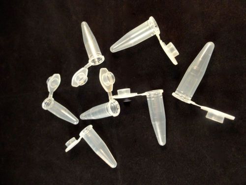 50/pk,1.5 ml Micro Centrifuge Tubes w/ Attached Snap Cap, New, free shipping
