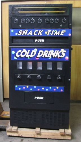 Nos vm-200/250 combo cold drinks(soda/pop)&amp;snack time(candy/food)vending machine for sale
