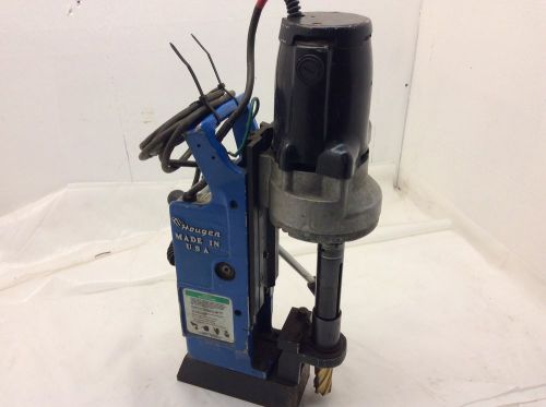 (1) hougan model hmd914  portable mag drill magnetic base drill for sale