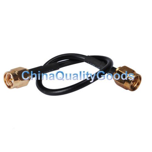 For wifi antenna sma plug male pin to sma male pigtail coax cable rg174 15cm for sale