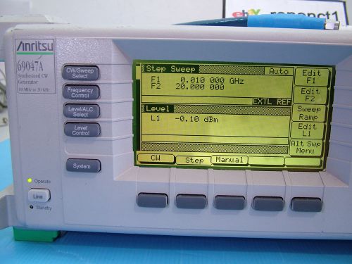 10mhz - 20ghz anritsu signal sweep synthesized generator 69047a opt: 2a for sale