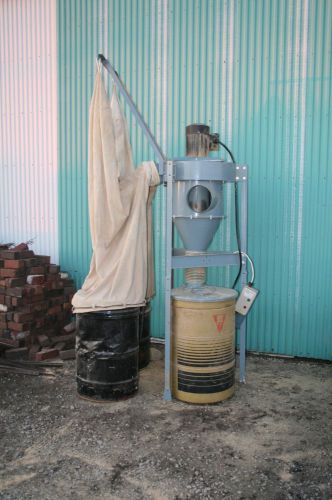 Northtech cyclone dust collector &amp; lots of spiral pipe duct for sale
