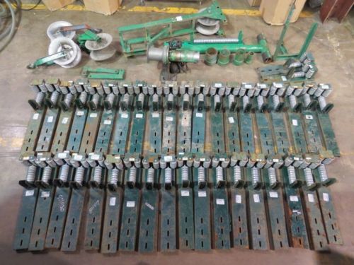 GREENLEE WIRE CABLE PULLER TUGGER SYSTEM WITH (40) 2024-R RADIUS ROLLERS