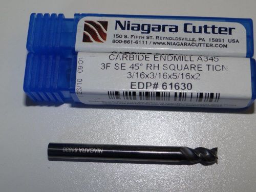 Niagara 3/16 x 3/16 x 5/16 x 2 CARBIDE END MILL 3F