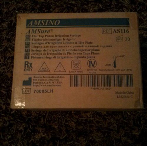 30- Amsino AmSure Piston Enteral Irrigation Syringes REF AS016   BRAND NEW