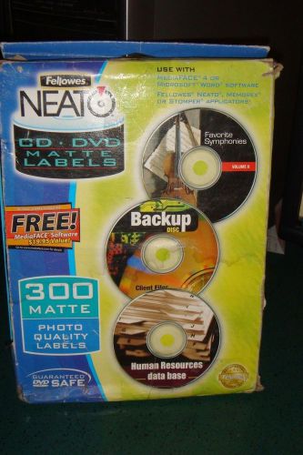 Fellowes Neato CD/DVD Lables 300 pk Matte