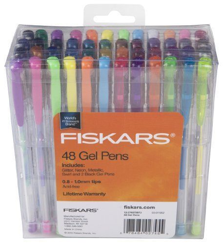 OpenBox Fiskars 12-27457097 Gel Pen  48-Piece Value Set