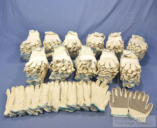 144 Pairs Non-Slip Dot Cloth Work Gloves - SMALL