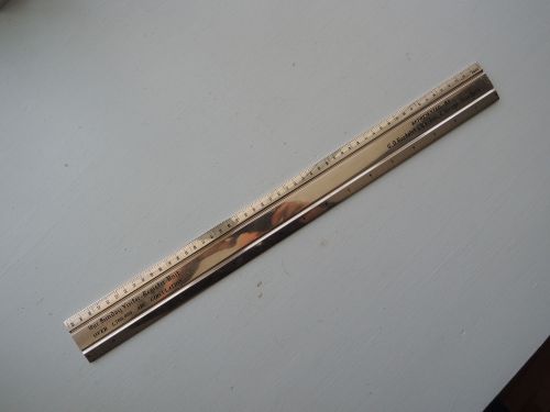 Vintage Printers Inches/Agate 18 Inch Brass Ruler - Our Sunday Visitor