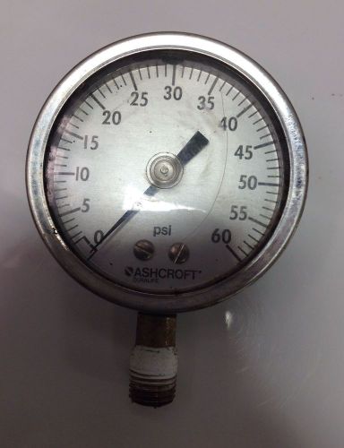 Ashcroft 0-60psi pressure gauge, face cracked  102503 for sale