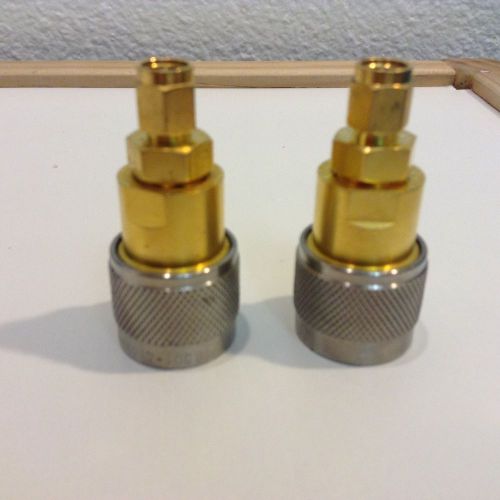 Amphenol 131-7017-1000 Type N Male to 3.5mm Male Connector Pair