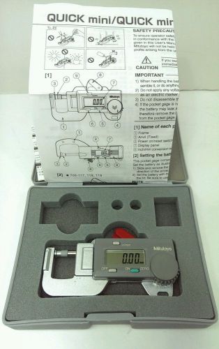 Mitutoyo 700-118 Digital Quick Mini Pocket Gage Thickness Gauge