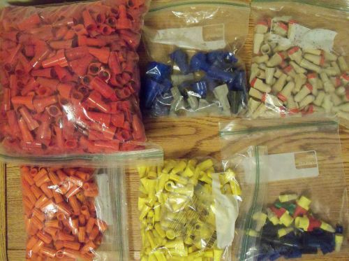 Large collection of used Wire Nuts Packed Med Flat Rate Box Many sizes