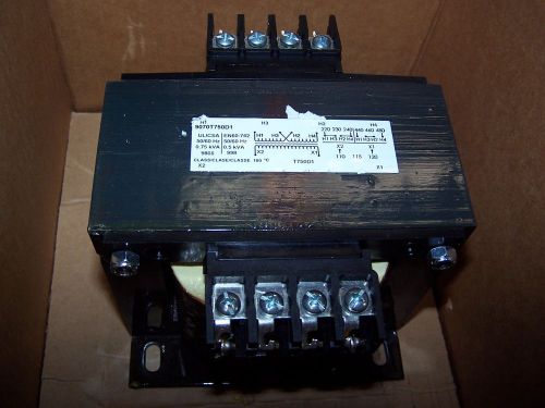 New square d .75 kva control transformer 240x480 hv 120 lv  9070t750d1 for sale