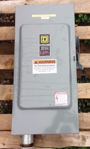Square d # d324n series e3 type 1 enclosure ,200 amp safety disconnect switch for sale