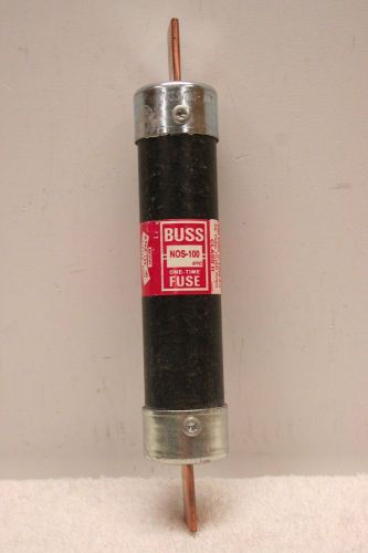 Bussman NOS-100 One Time Fuse **NEW** Buss