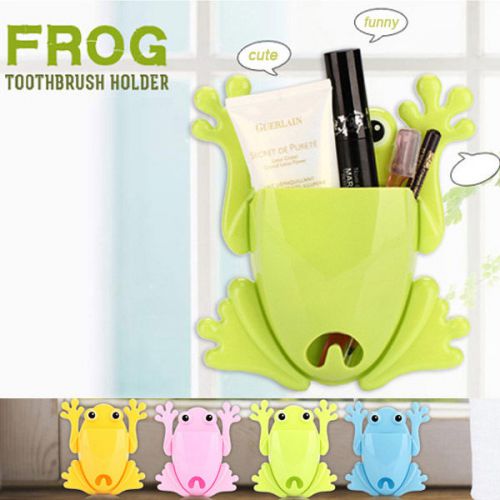 Cute Cartoon Frog Toothbrush Holder Storage Box