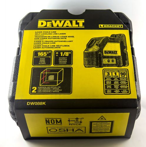 Dewalt dewalt laserchalkline self - leveling line laser (kit) dw088k new for sale