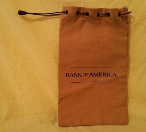 Vintage Canvass Bank of America Cash/Coin Bag