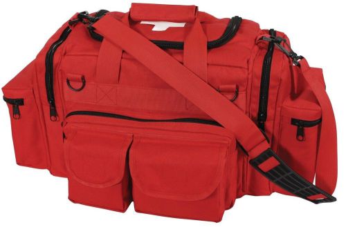Red emt medical tactical emergency trauma shoulder bag ems medic bag for sale