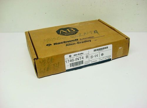 New allen bradley 1746-int4 slc 500 isolated thermocouple module 1746-1nt4 2004 for sale