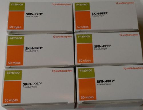 Smith &amp; Nephew Skin Prep Protective Wipes 6 boxes #420400 300 total exp:12/2017