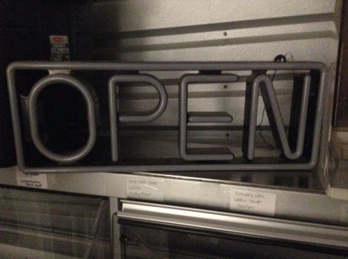 Open neon sign