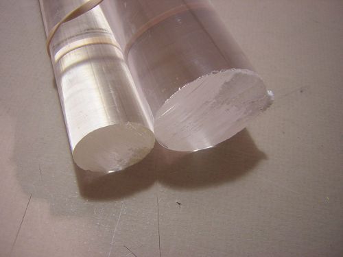 Acrylic plastic rods, 3/4&#034; &amp; 1-1/4&#034; diameter, ~ 12&#034; long, handy machinists stock for sale