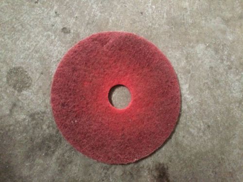 3m 5100 buffing and cleaning pad, 17 in, red for sale