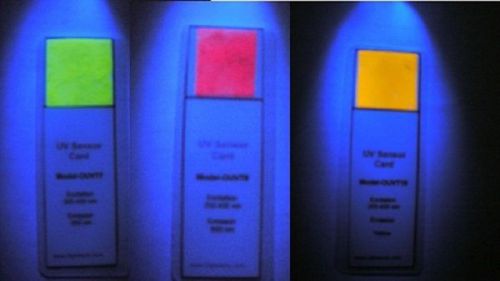 X-ray  sensor cards (X-ray to blue)