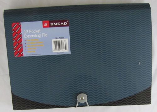 13 Pocket Expanding File by Smead, 70863, NWT