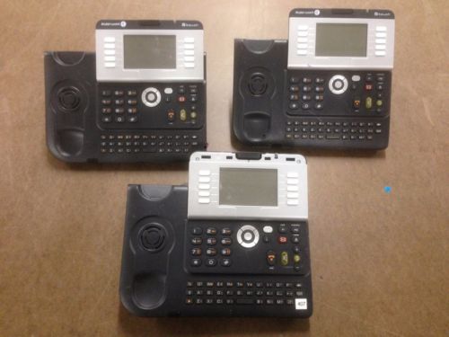 Lot of 3 ALCATEL-LUCENT IP TOUCH 4038 URBAN GREY OFFICE DISPLAY PHONE