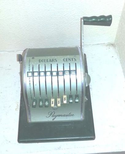 Vintage Paymaster Series X-2000 Check Writer Machine Locked Protection (No Key)
