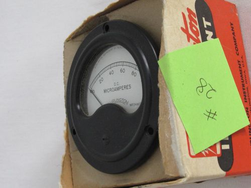 Vintage burlington dc microamperes range: 0-100 mr34w100dcua ~ in box for sale