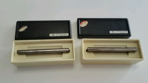 Lot of 2 VINTAGE AMERICAN OPTICAL 120MM MICROTOME KNIFE BLADE CASE AO 940 120 mm