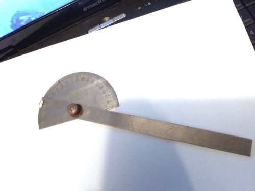 Protractor  Vintage General Hardware No. 18 Stainless Steel Protractor, made USA