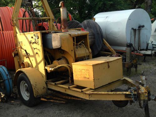Hydraulic level wind winch trailer mounted for sale