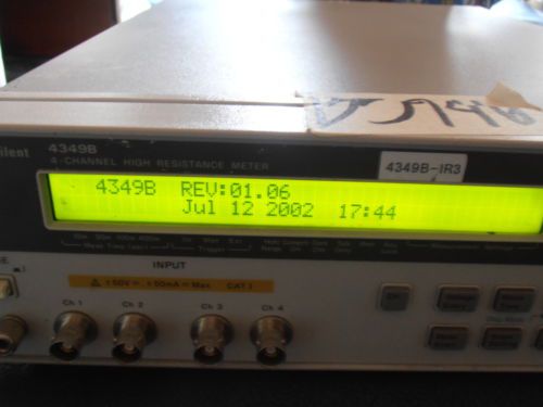 HP Agilent 4349B 4-Channel High Resistance Meter