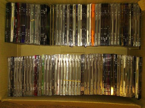 62 CD Jewel Cases, Mixed Lot Standard &amp; Slim Cases