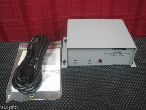 Valcom V-2000A Integrated Single Zone Page System Control - 1 Zone 1Way