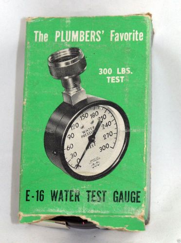 Vintage Ashroft Water Test Gauge E-16  The Kiener Company, Los Angeles