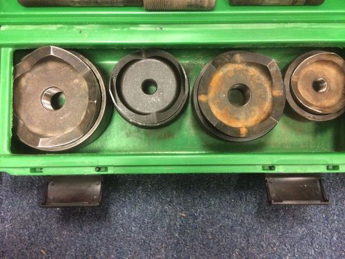 Greenlee 2 1/2-4inch knock out 4 total in case for sale