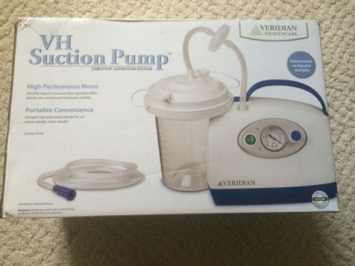 Veridian healthcare vh suction pump tabletop aspirator free domestic shipping for sale
